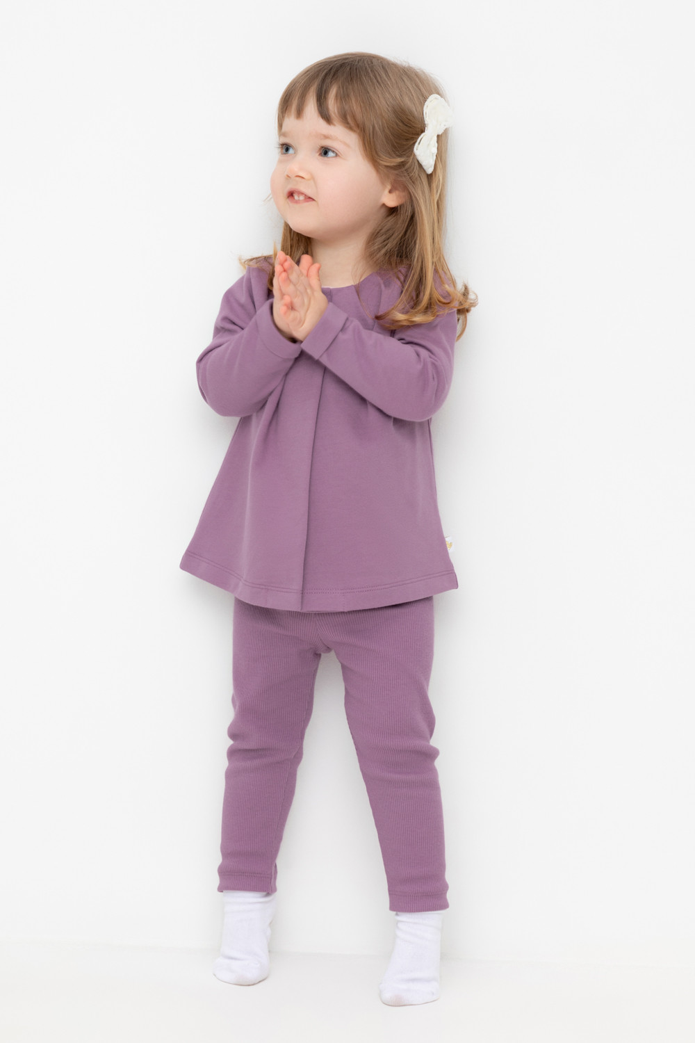 Лосины для девочки, артикул: КР 400597, цвет: бордовый, фото 5