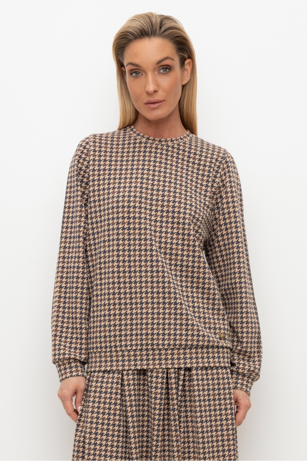 Джемперы женские для мам, артикул: ЕВТ 3258, цвет: бежевый, фото 5