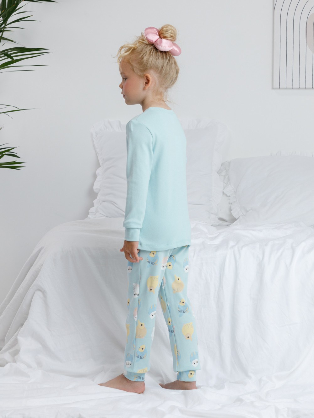 Пижама для девочки, артикул: К 1541, цвет: минт, фото 5