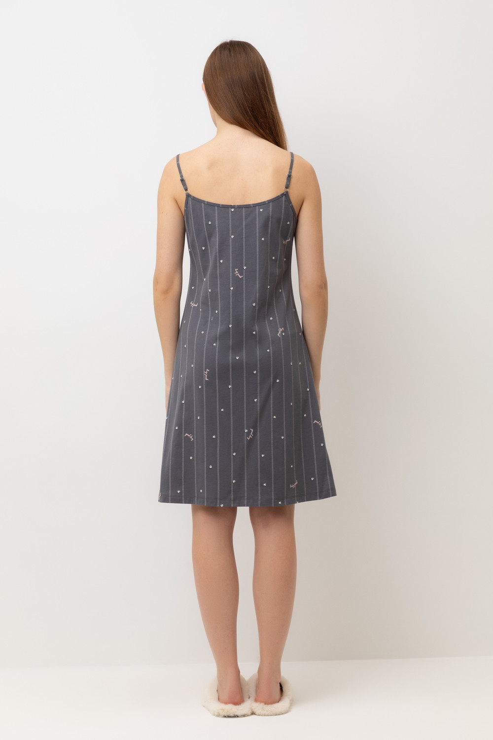 Сорочки ночные женские для мам, артикул: Е 10057, цвет: серый, фото 5