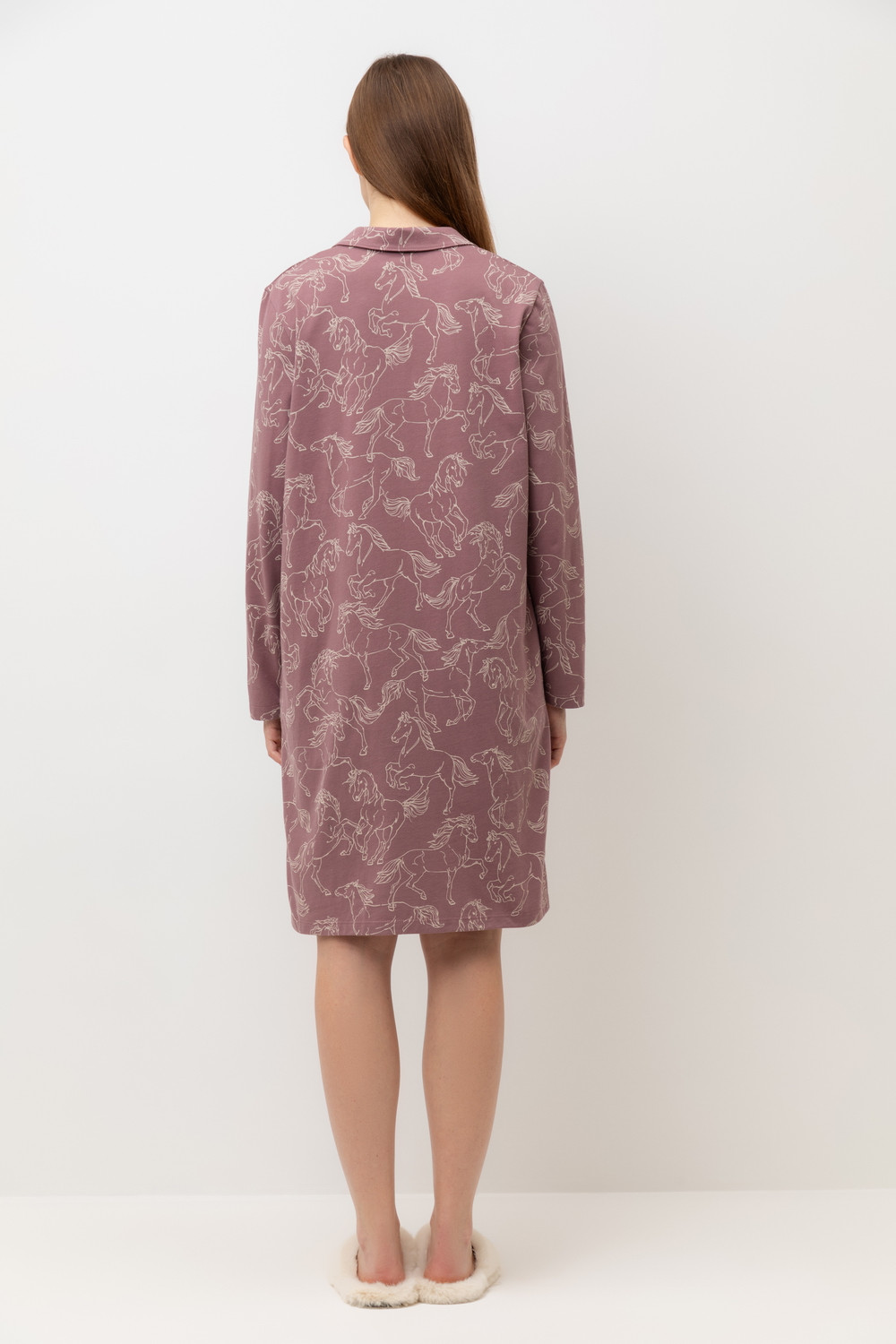 Халаты женские для мам, артикул: Е 50025, цвет: бордовый, фото 5