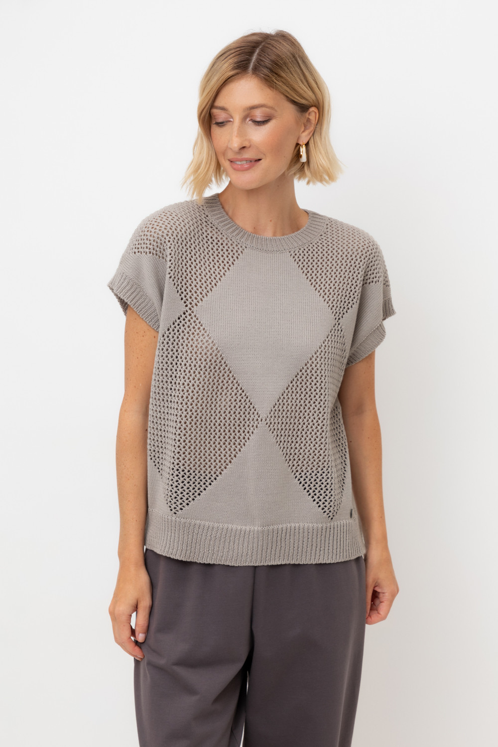 Джемперы женские для мам, артикул: ЕВ 30193, цвет: серый, фото 5