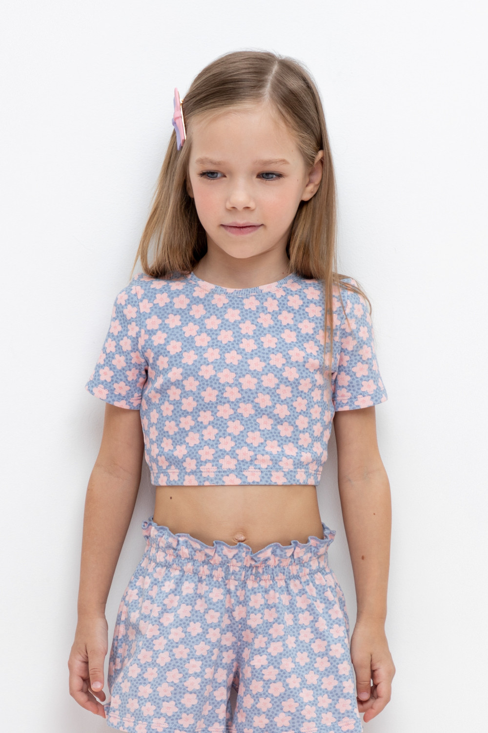 Футболка для девочки, артикул: КР 302459, цвет: светло-голубой, фото 5