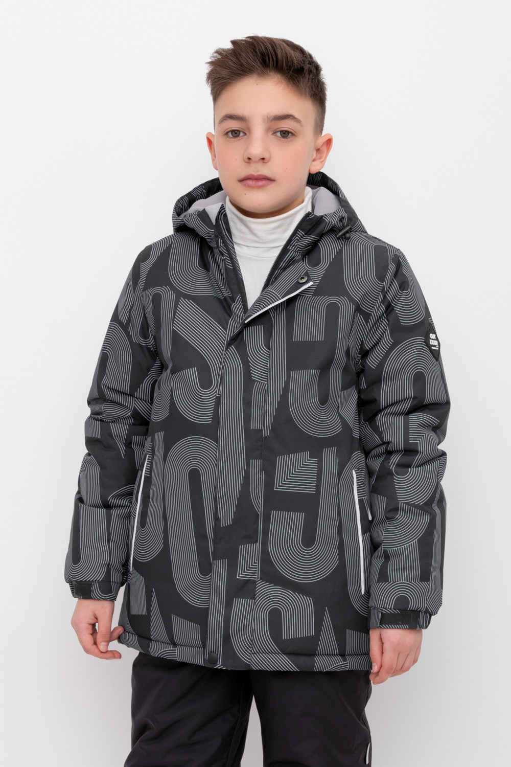 Куртки для мальчика, артикул: ВК 36088/н/2 ГР, цвет: черный3, фото 5