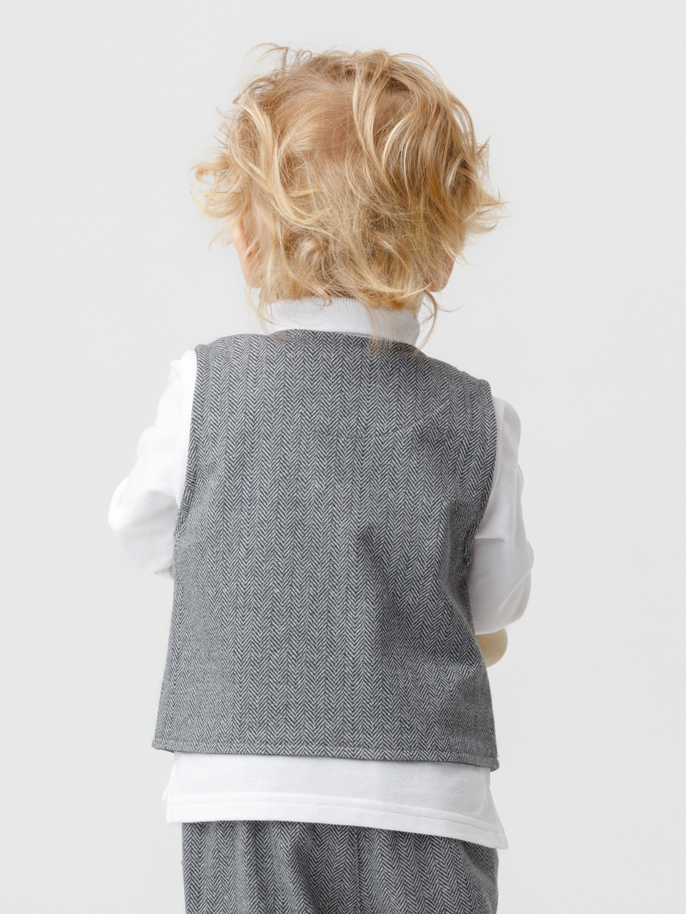 Жилет для мальчика, артикул: КР 302754, цвет: серый, фото 5