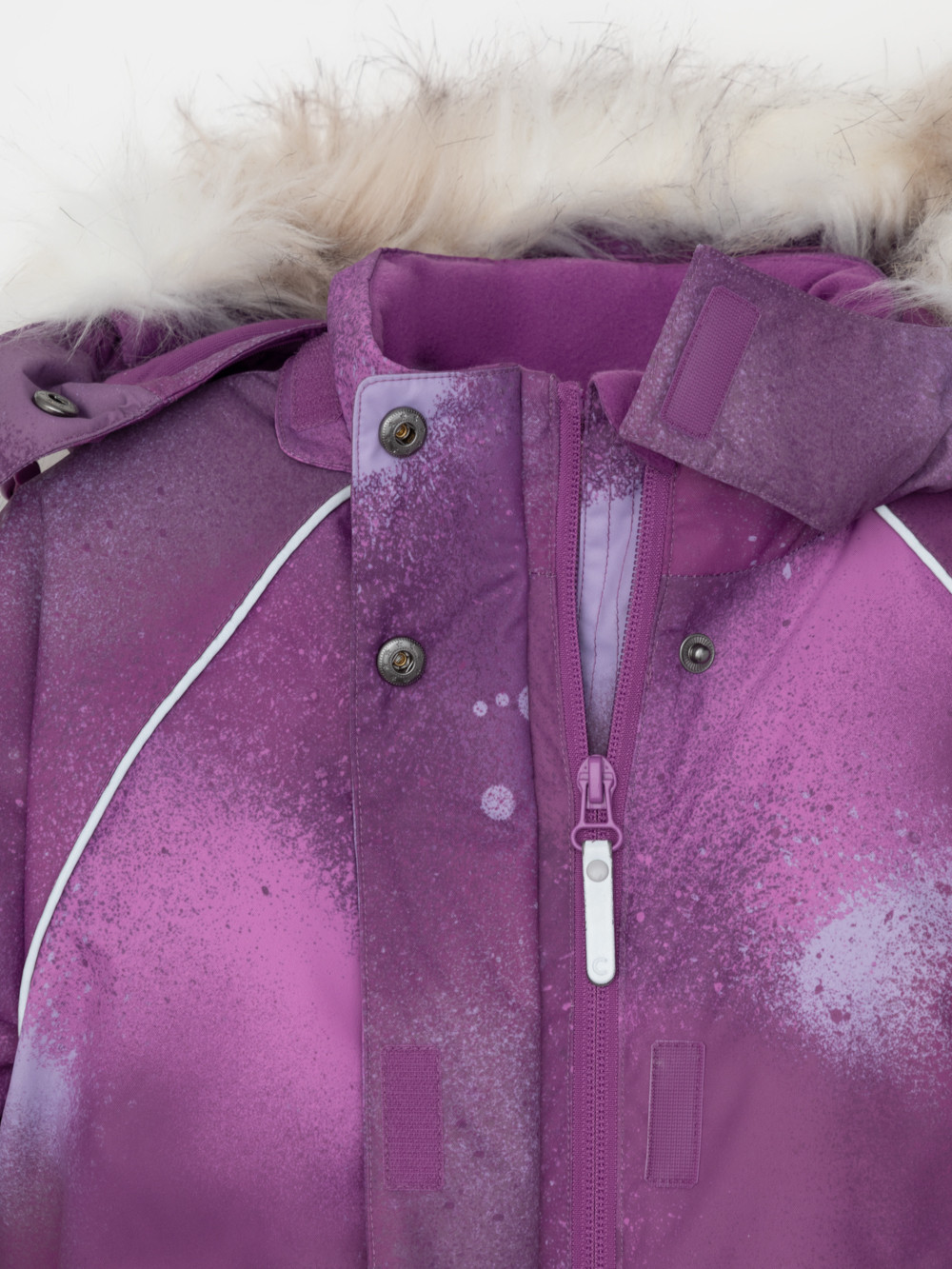 Комбинезоны утепленные для девочки, артикул: ВК 60098/н/9 ГР, цвет: фиолетовый, фото 6