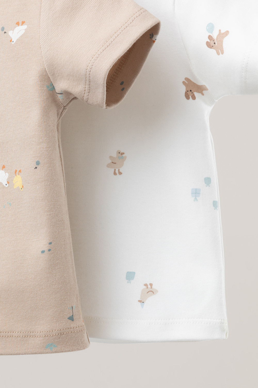 Футболка для новорожденных, артикул: К 301156-2уп, цвет: бежевый, фото 6