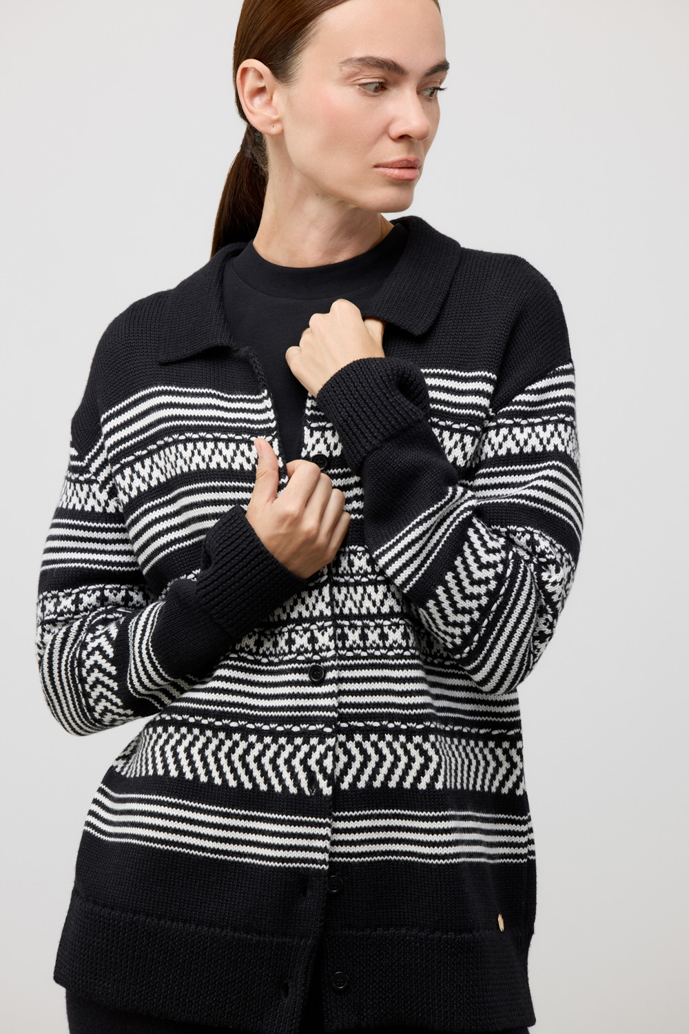 Жакеты, куртки женские для мам, артикул: ЕВ 30279/ш, цвет: черный, фото 6