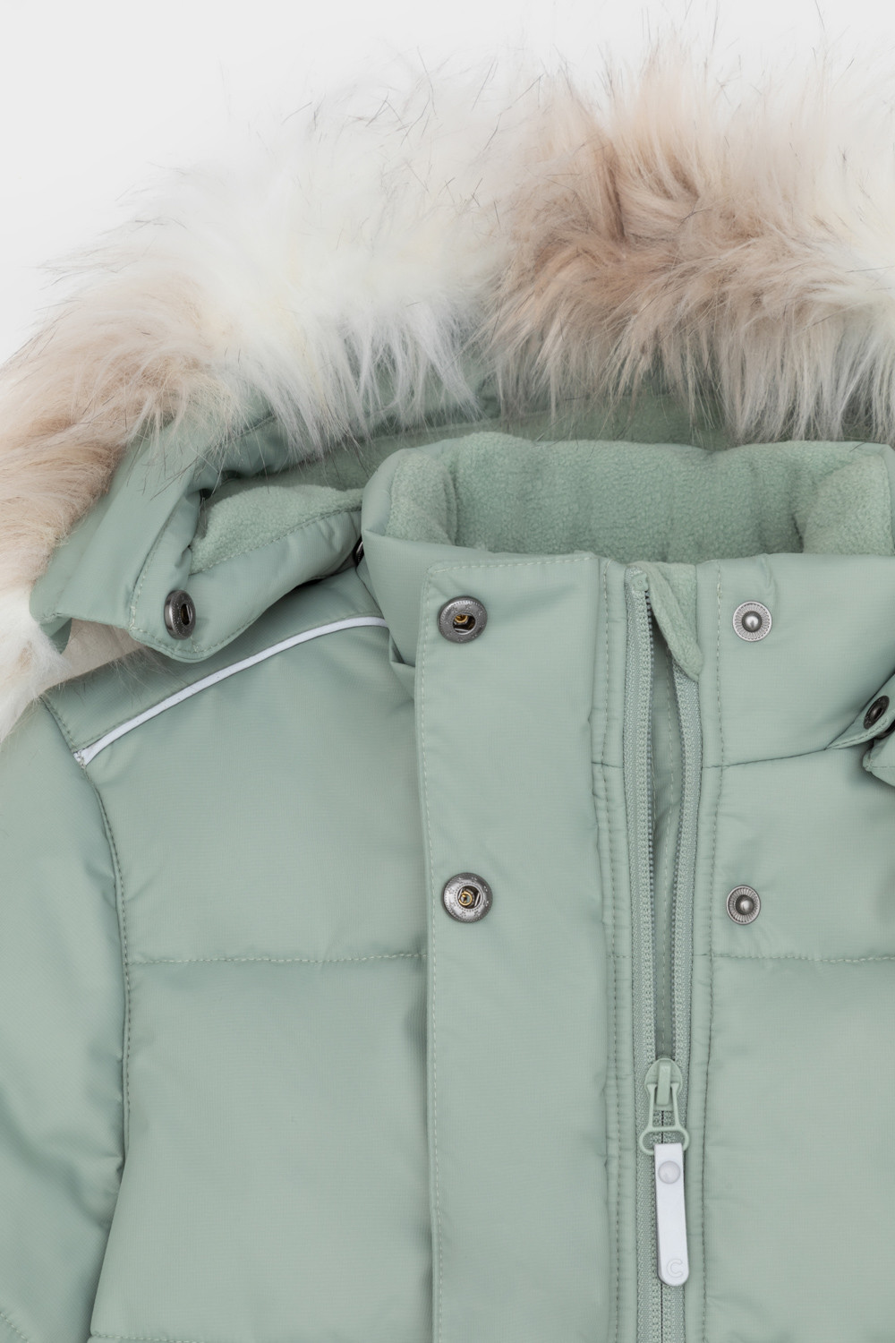 Пальто для девочки, артикул: ВК 38094/8 УЗГ, цвет: зеленый, фото 6