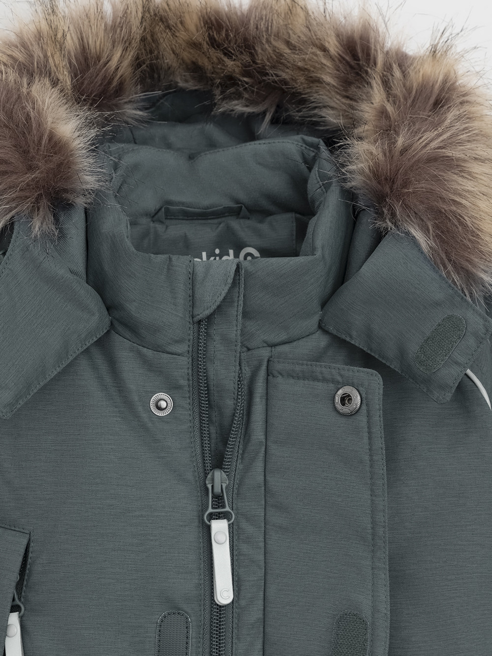 Комбинезоны утепленные для мальчика, артикул: ВК 60106/6 УЗГ, цвет: зеленый, фото 6