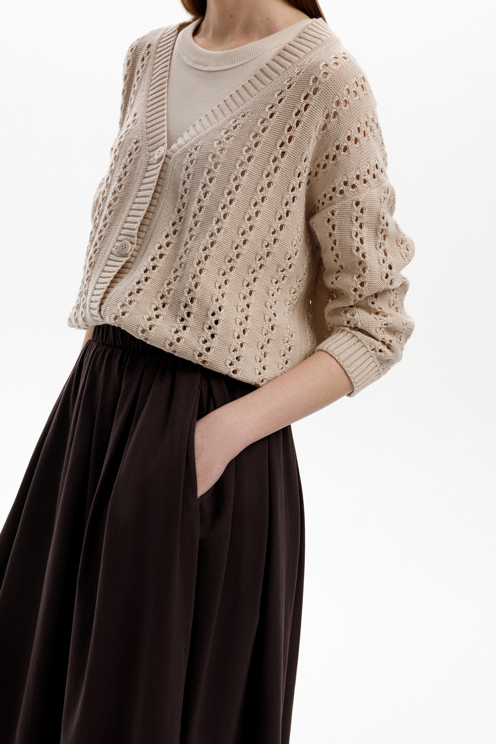 Жакеты, куртки женские для мам, артикул: ЕВ 30217, цвет: бежевый, фото 6