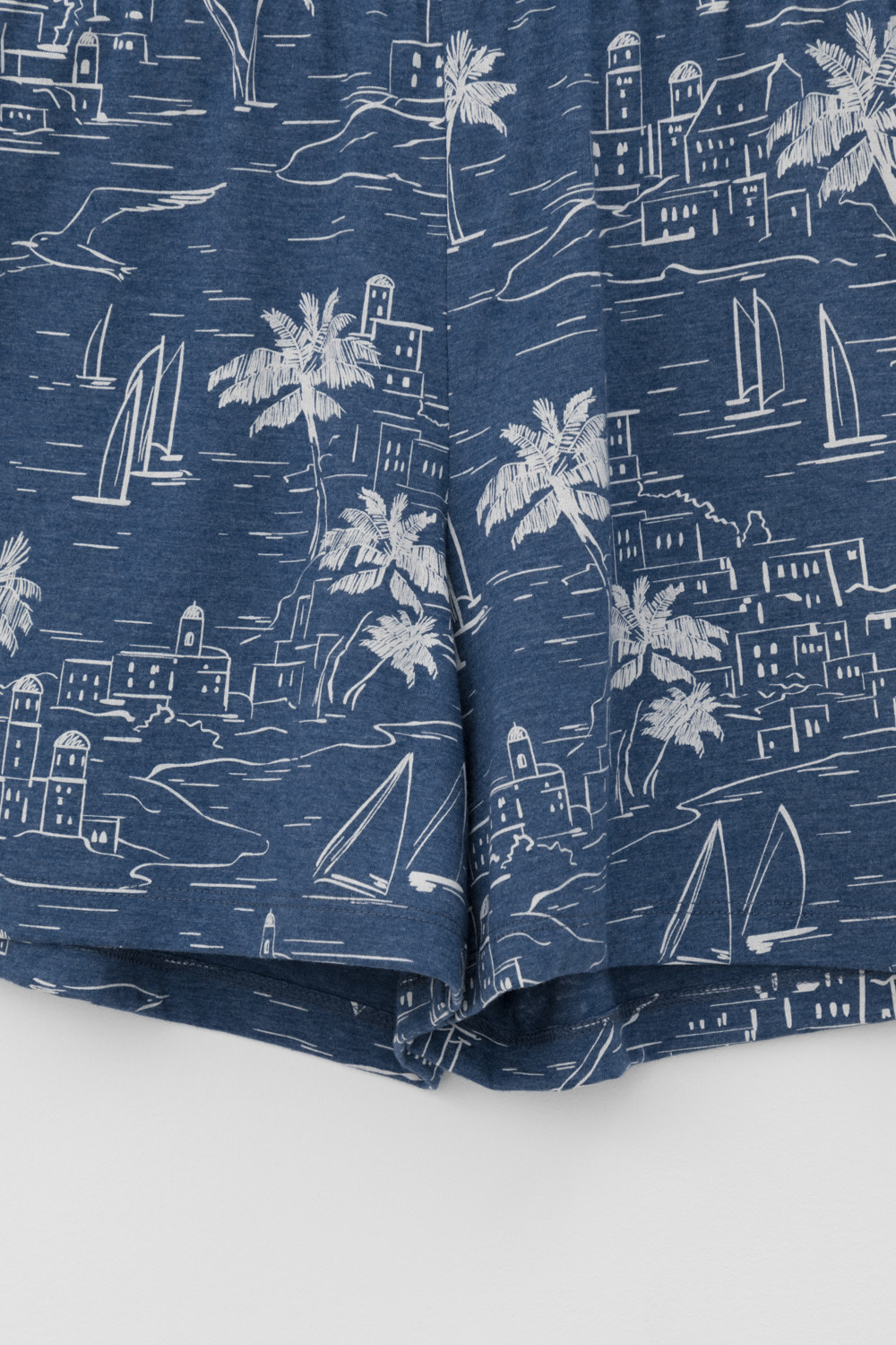 Шорты для дома для мам, артикул: Е 40044, цвет: синий, фото 6