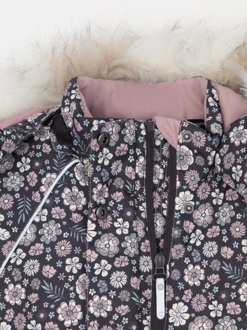 Комбинезоны утепленные для девочки, артикул: ВК 60098/н/10 ГР, цвет: темно-серый, фото 6