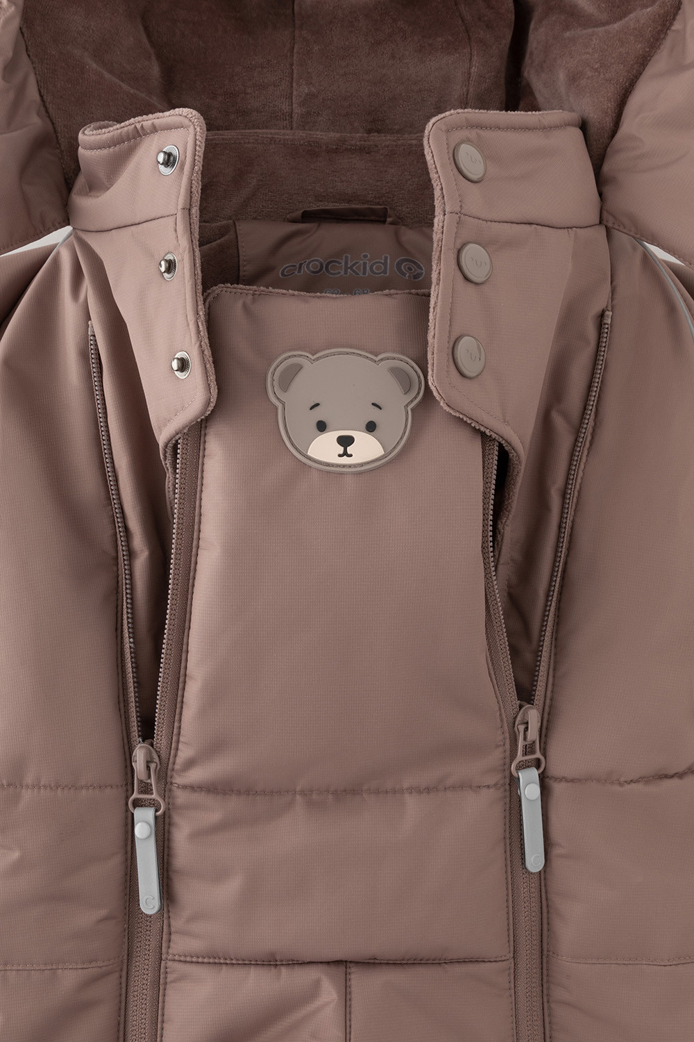 Комбинезоны утепленные для мальчика, артикул: ВК 60119/1 УЗГ, цвет: коричневый, фото 6