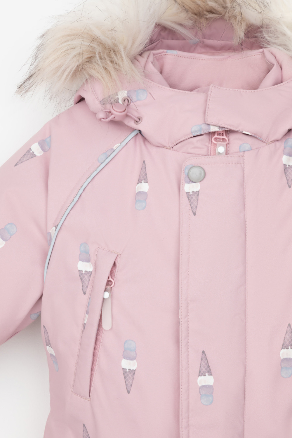 Комбинезоны утепленные для девочки, артикул: ВК 60105/н/8 ГР, цвет: розовый, фото 6