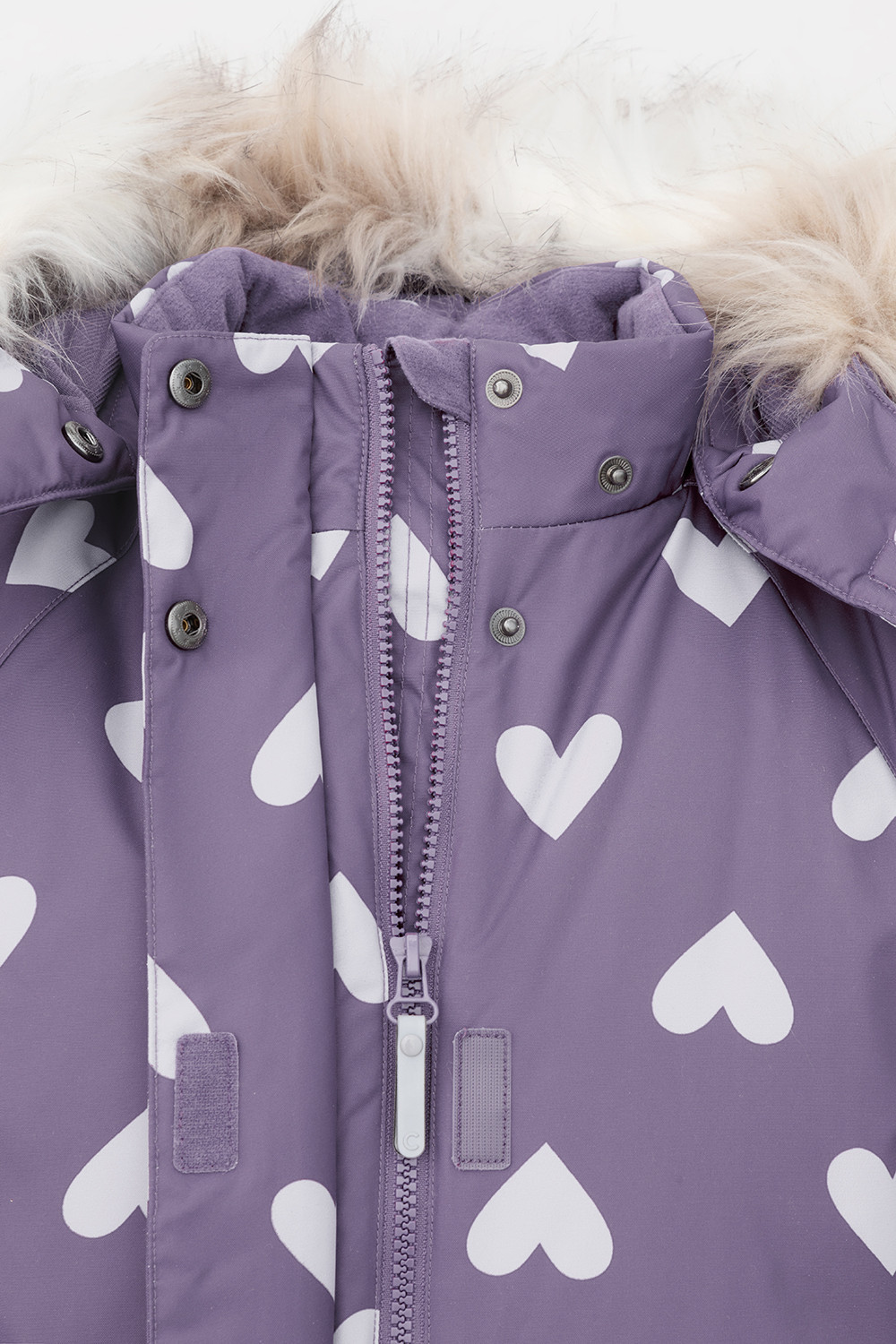 Комбинезоны утепленные для девочки, артикул: ВК 60120/н/3 ГР, цвет: фиолетовый, фото 6