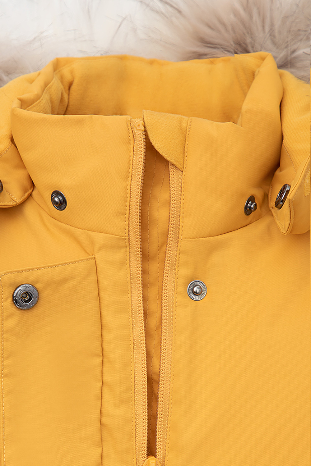 Пальто для девочки, артикул: ВК 38107/1 ГР, цвет: желтый, фото 6