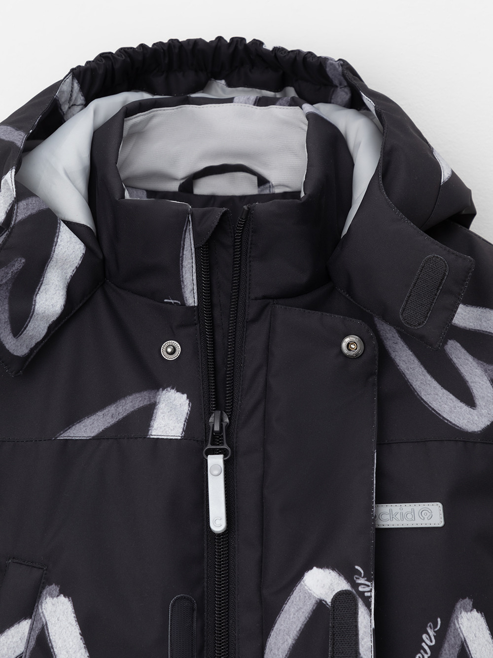 Комбинезоны утепленные для девочки, артикул: ВК 60069/н/7 УЗГ, цвет: черный3, фото 6