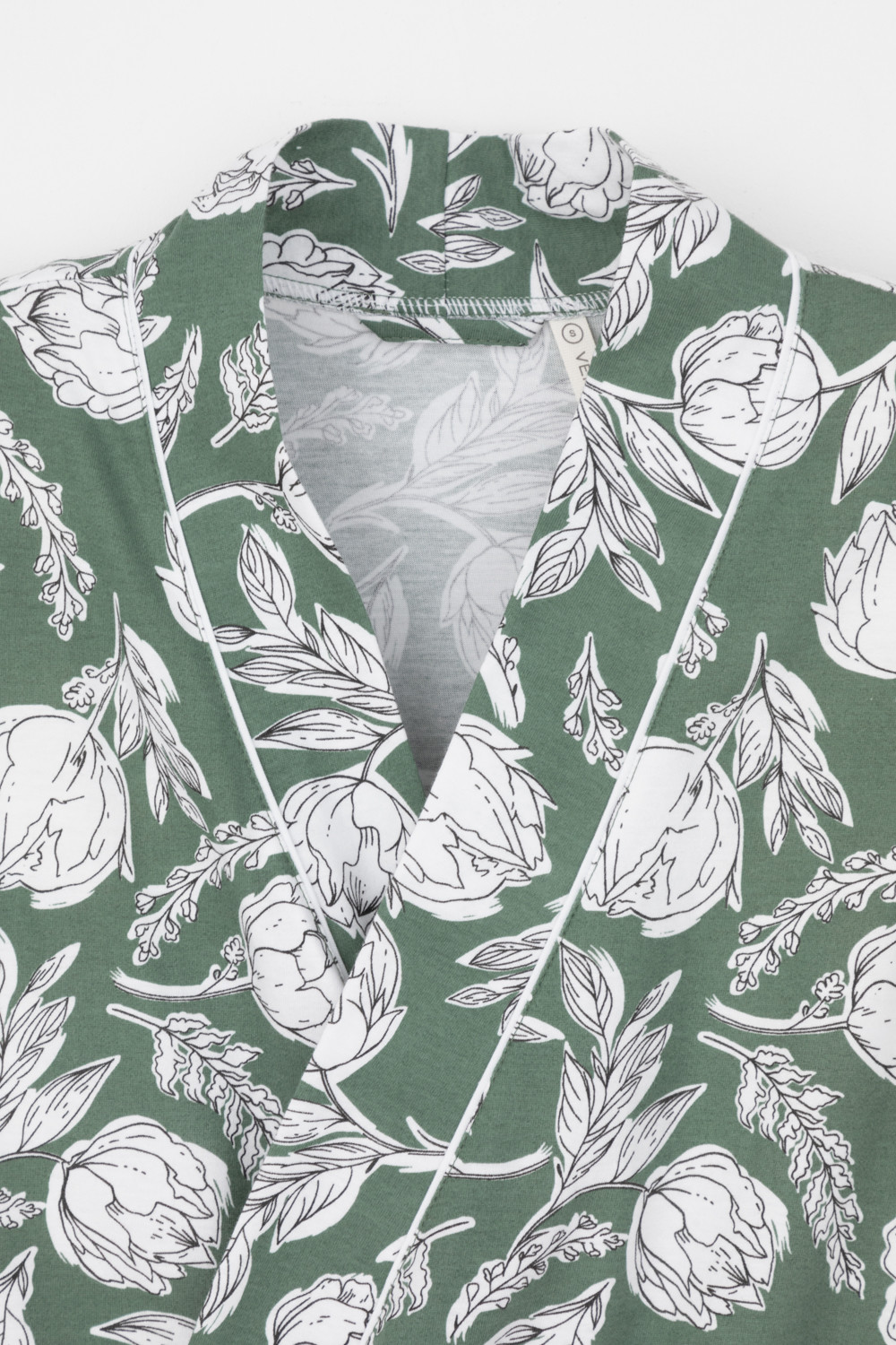 Халаты женские для мам, артикул: Е 50005, цвет: зеленый, фото 6