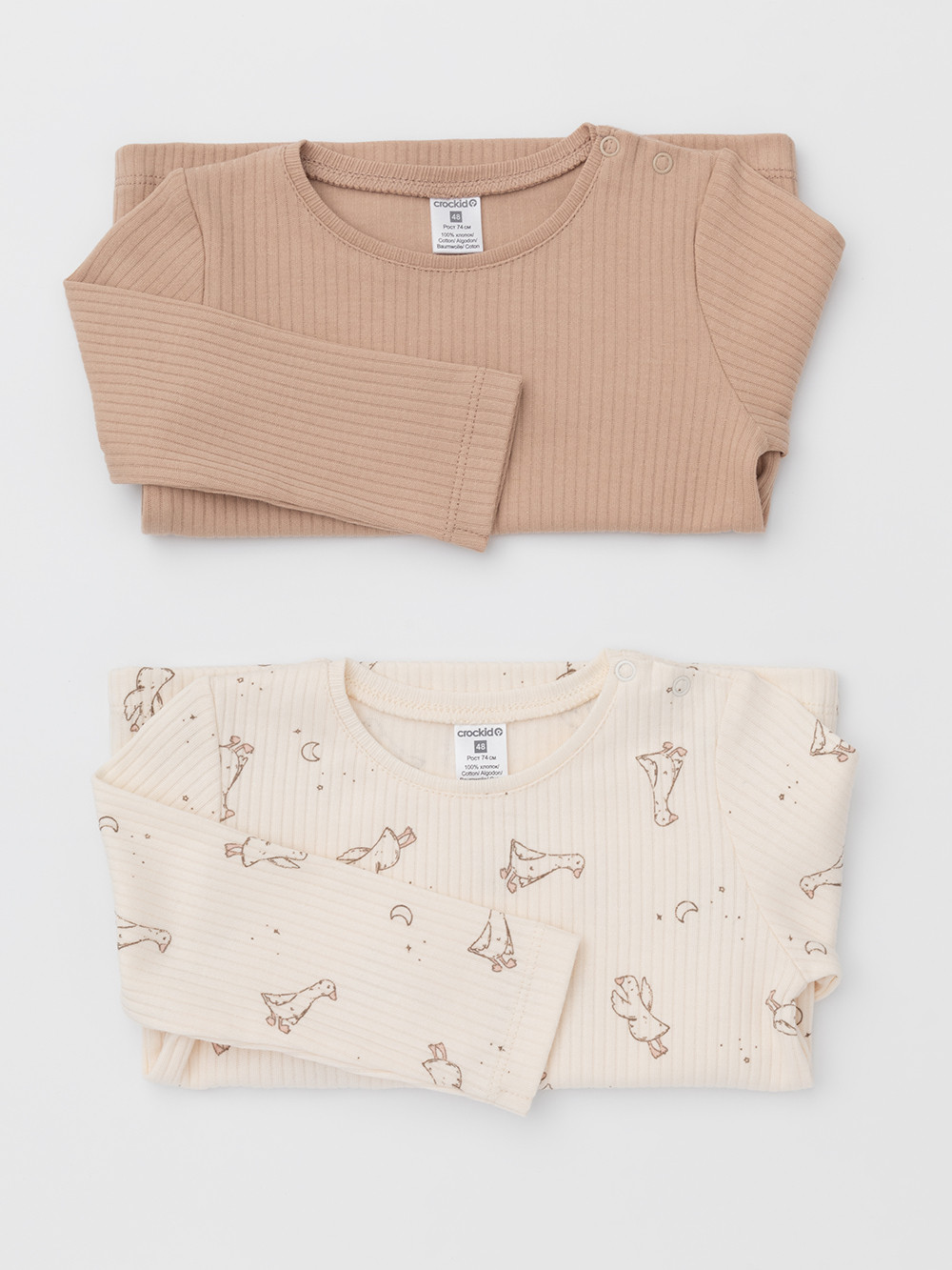 Джемпер для новорожденных, артикул: К 302520-2уп, цвет: сахар, фото 6