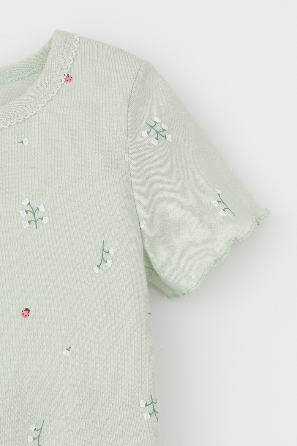 Ночная сорочка для девочки, артикул: К 1180, цвет: зеленый, фото 6