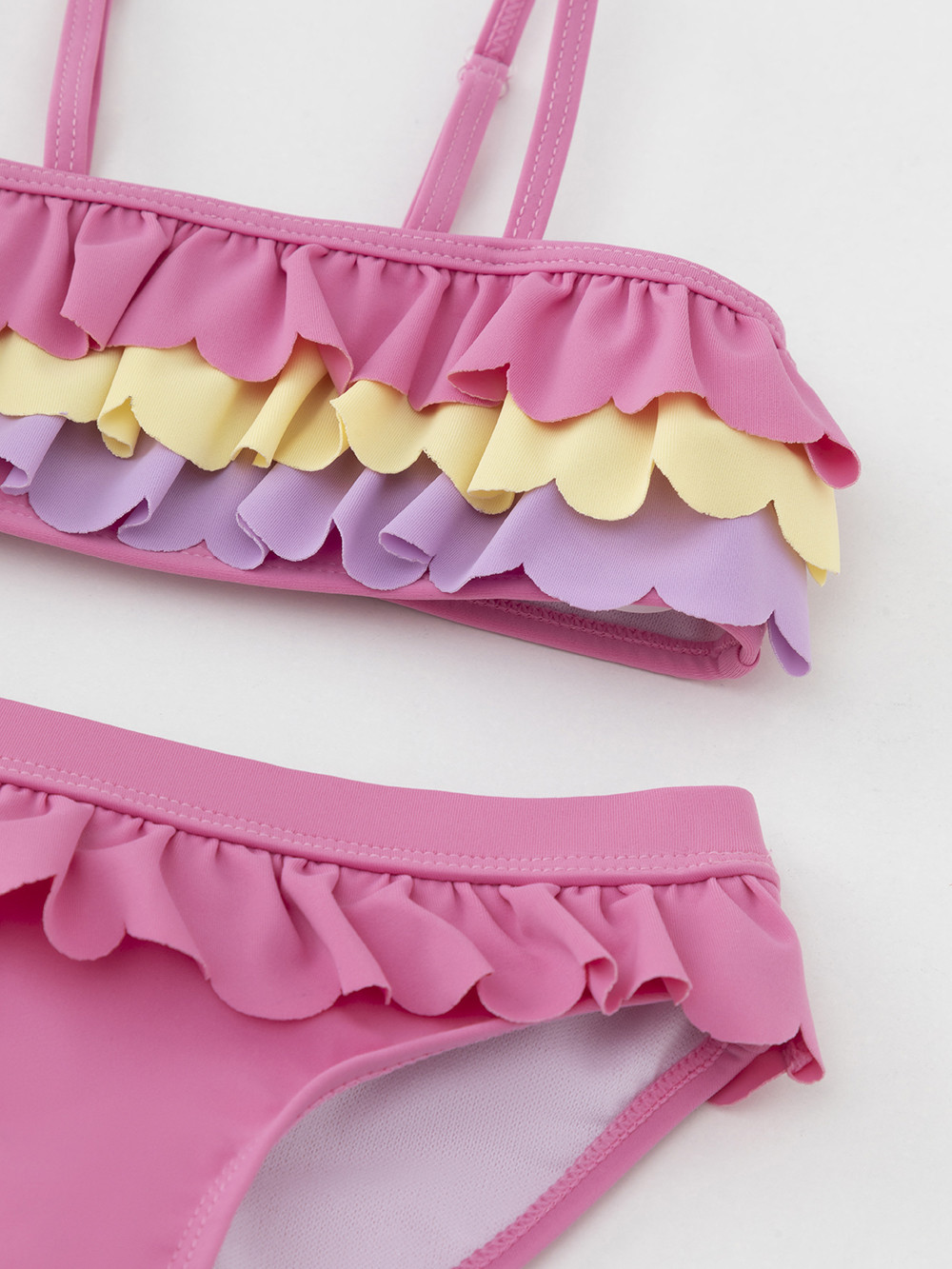 Купальник для девочки, артикул: ТК 17009/8 ФВ, цвет: розовый, фото 6