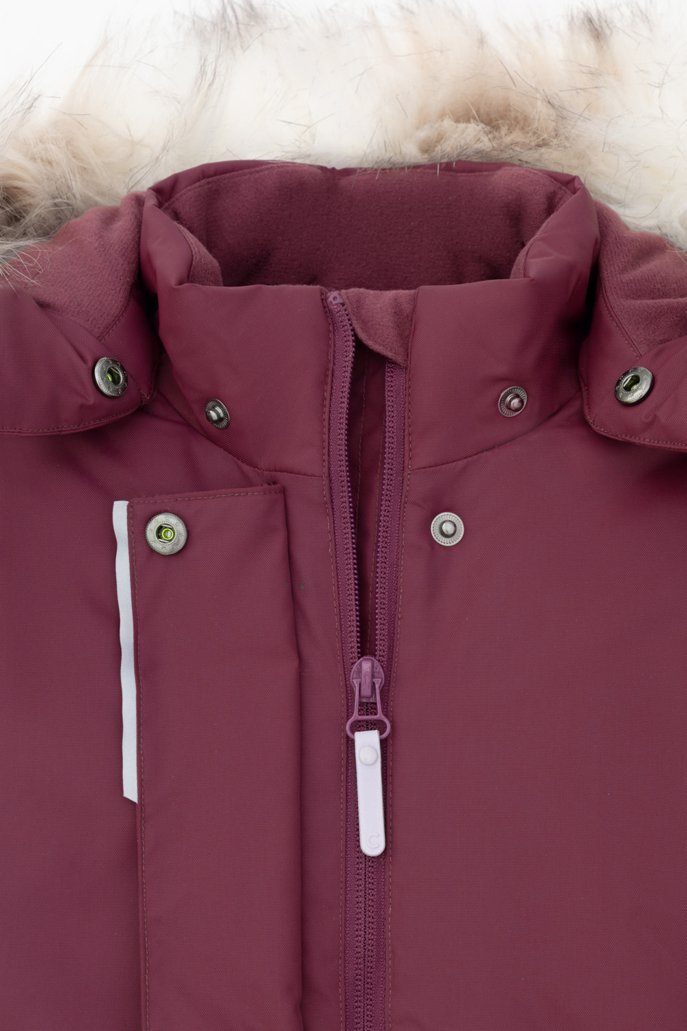 Пальто для девочки, артикул: ВК 38107/6 ГР, цвет: бордовый, фото 6