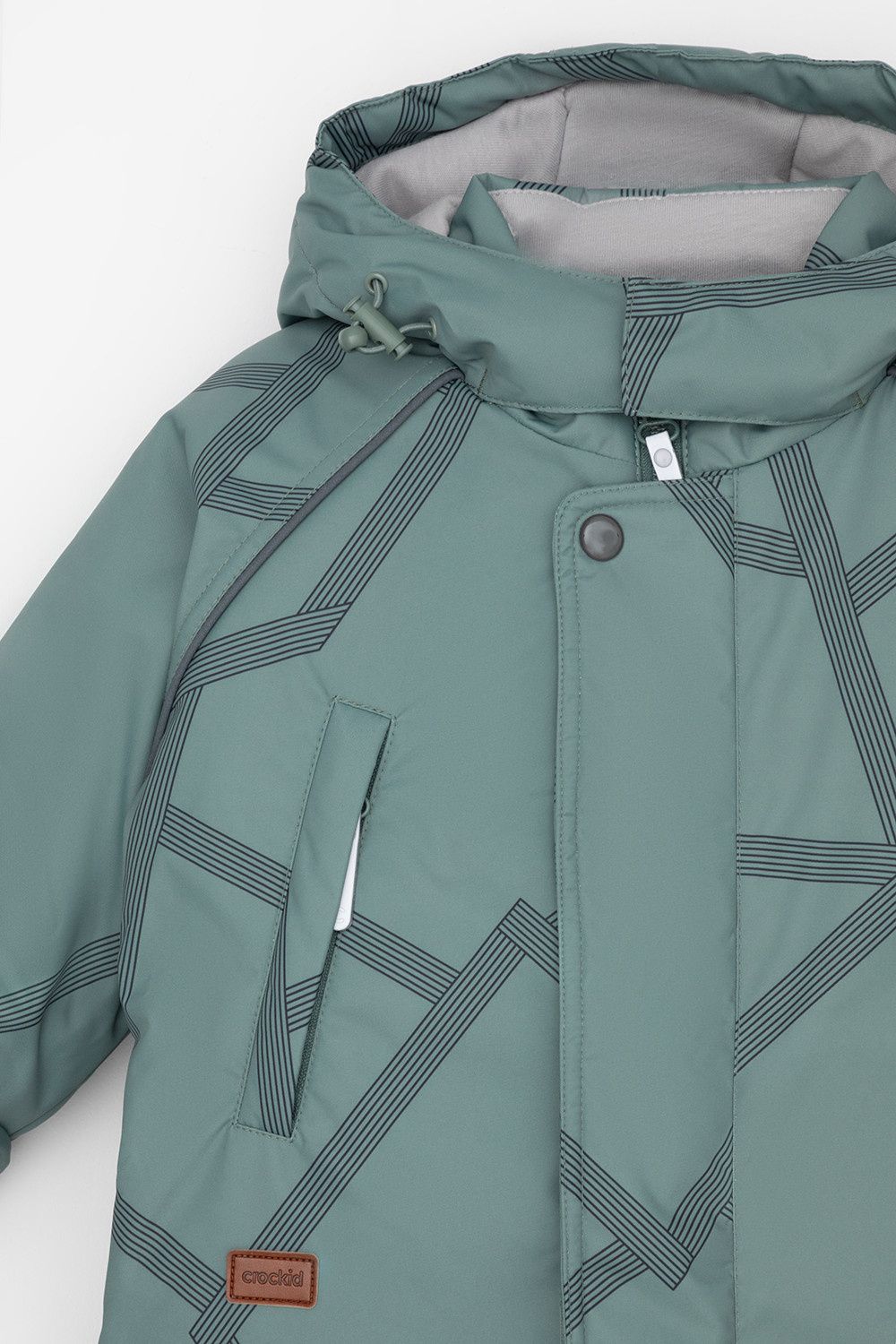 Комбинезоны утепленные для мальчика, артикул: ВК 60032/н/51 Ал, цвет: зеленый, фото 6