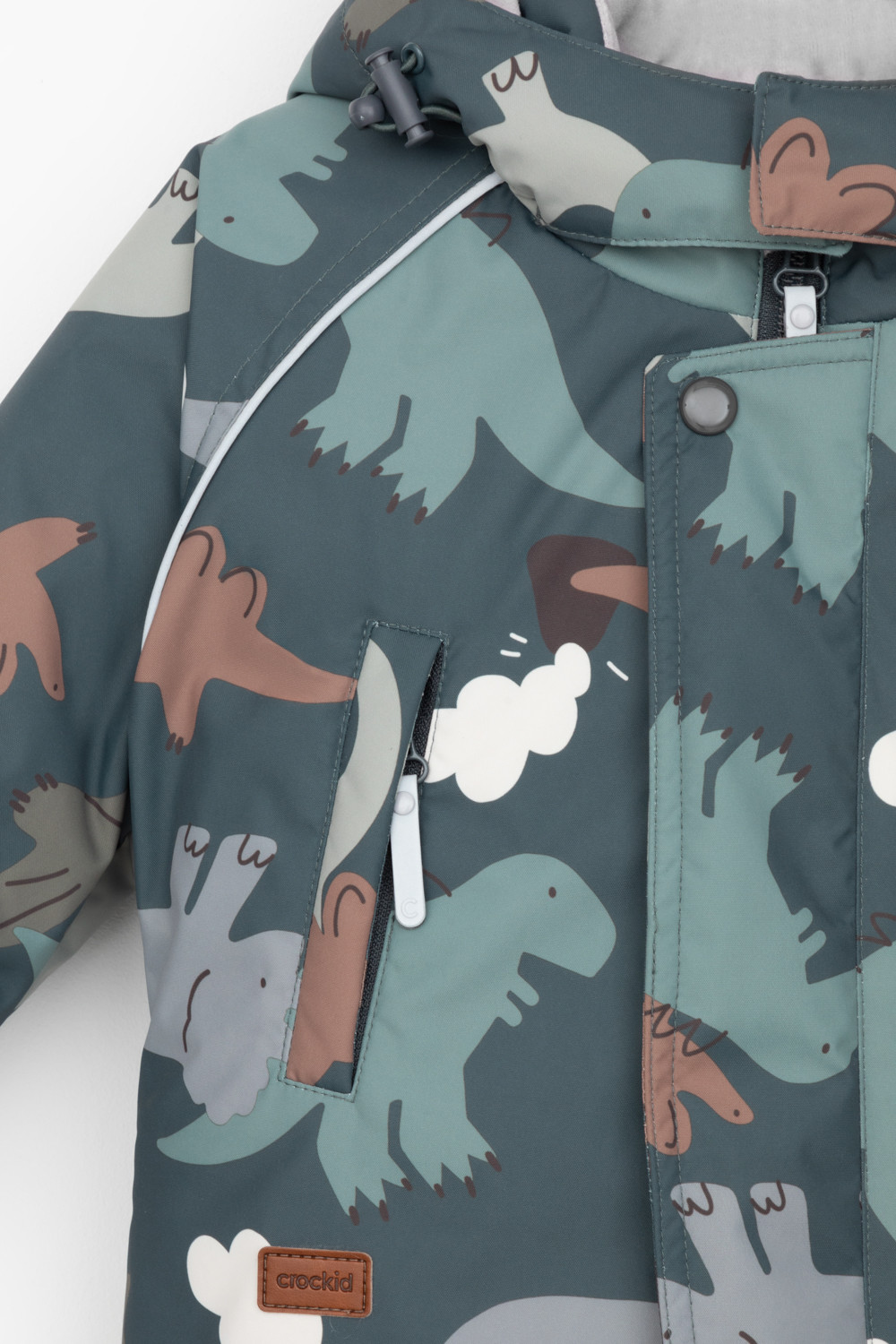 Комбинезоны утепленные для мальчика, артикул: ВК 60113/н/8 УЗГ, цвет: зеленый, фото 6