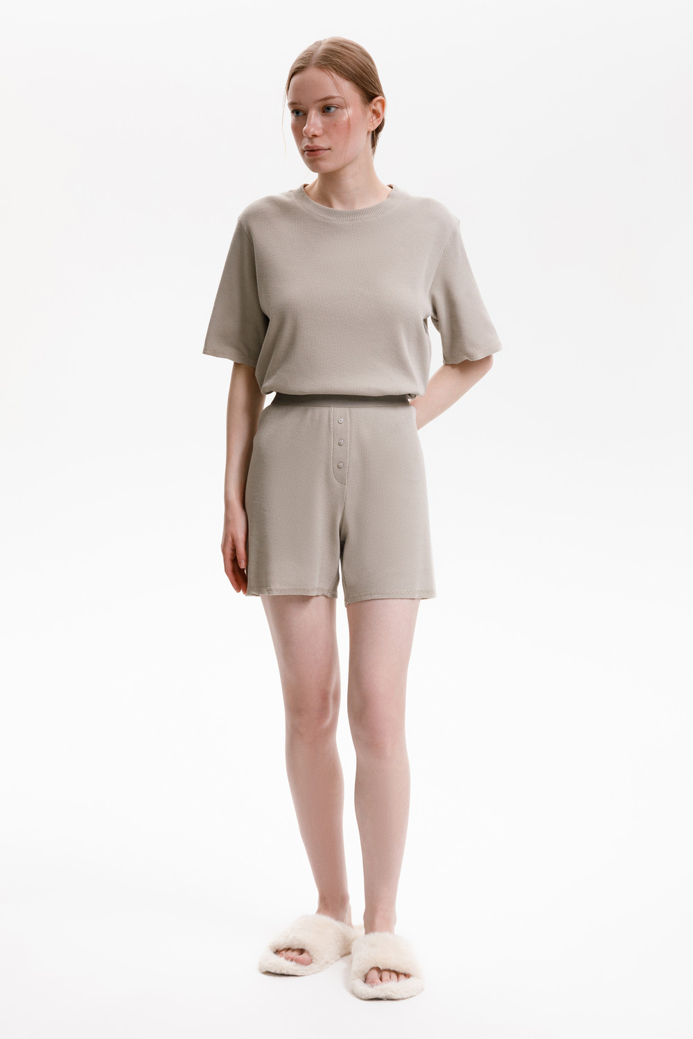 Комплекты для дома для мам, артикул: Е 20149, цвет: хаки, фото 6