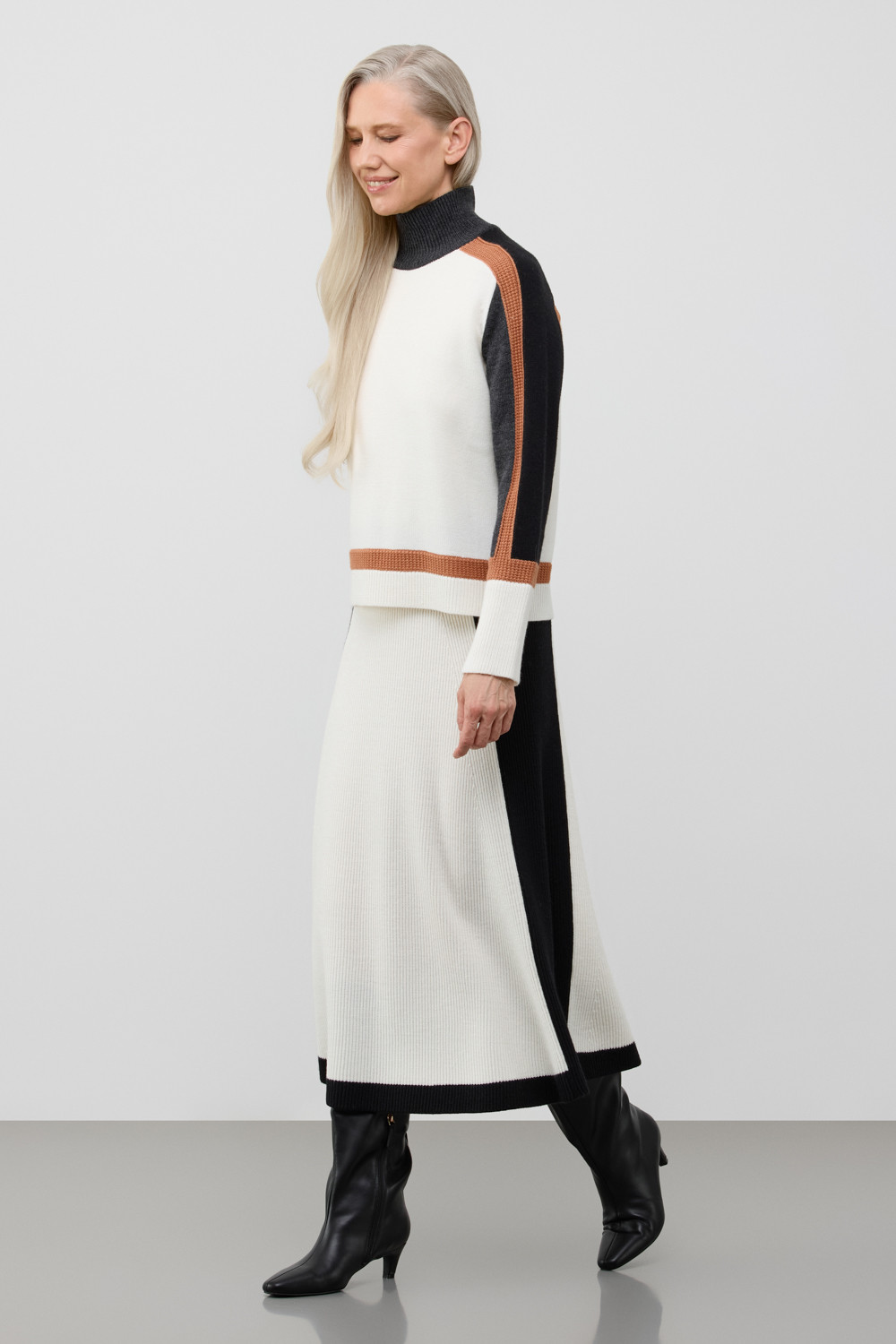 Юбки женские для мам, артикул: ЕВ 742/ш, цвет: сливки2, фото 6