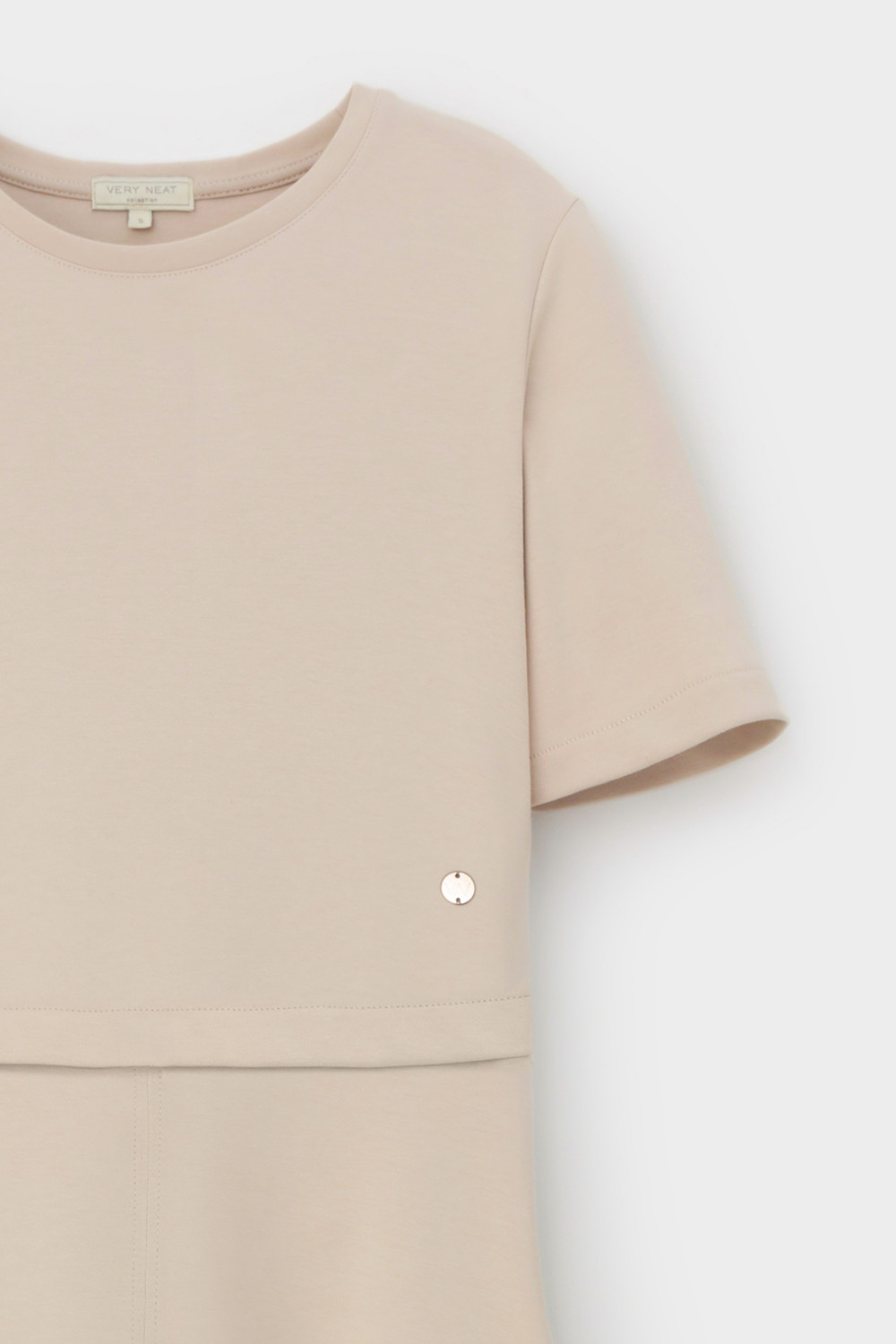 Платья женские для мам, артикул: ЕВТ 5058, цвет: бежевый, фото 6