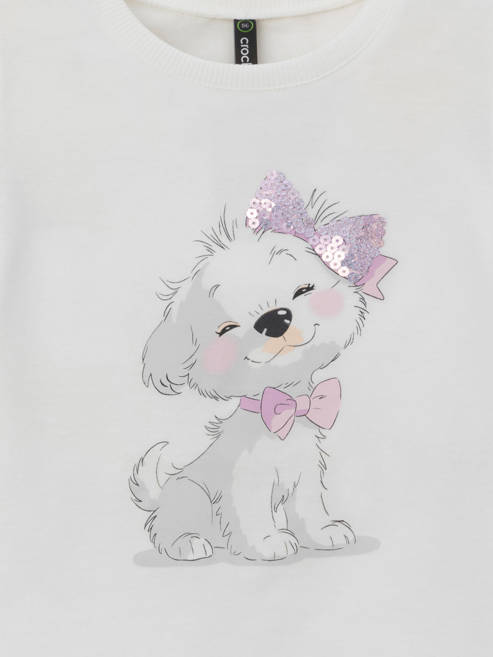 Футболка для девочки, артикул: КР 302708, цвет: сахар, фото 6