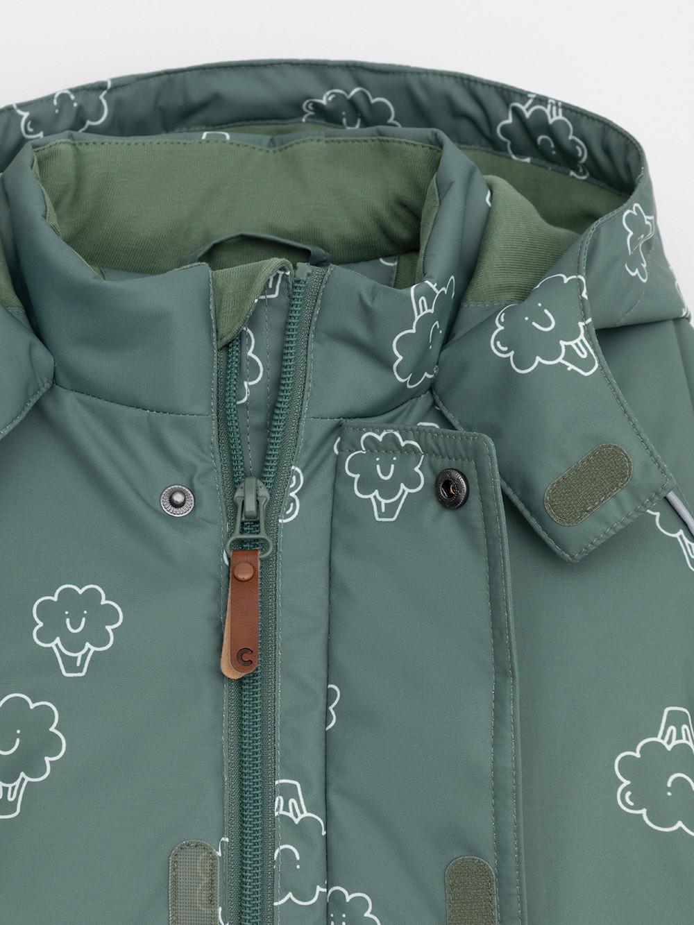 Комбинезоны утепленные для мальчика, артикул: ВК 60085/н/56 УЗГ, цвет: зеленый, фото 6