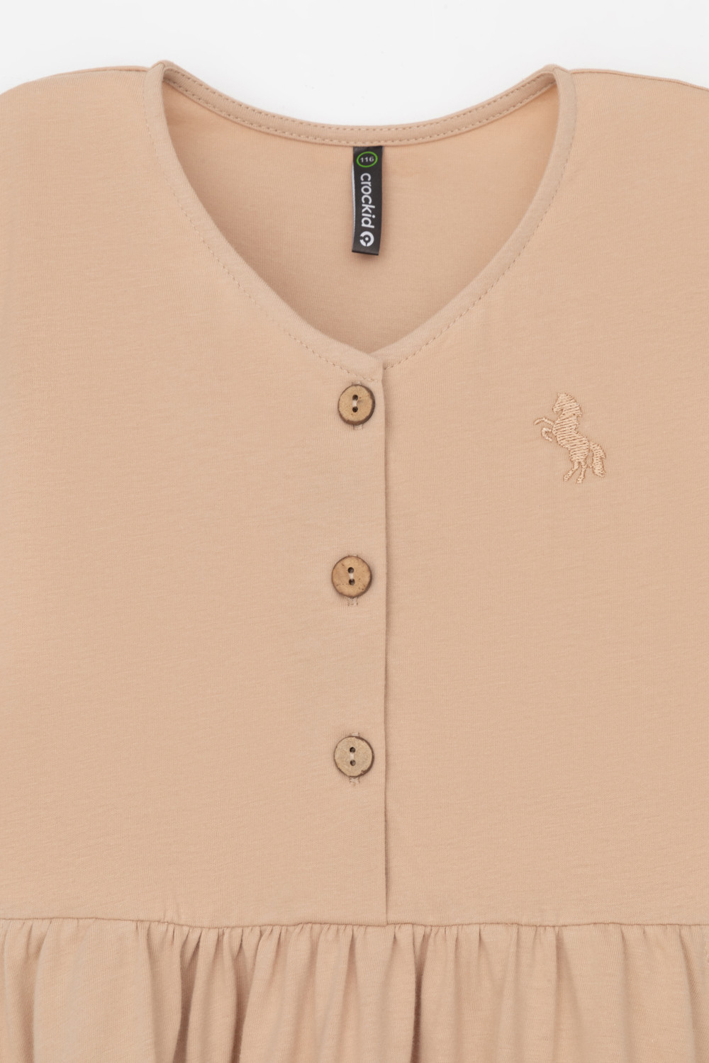 Платье для девочки, артикул: КР 5876-1, цвет: бежевый, фото 6