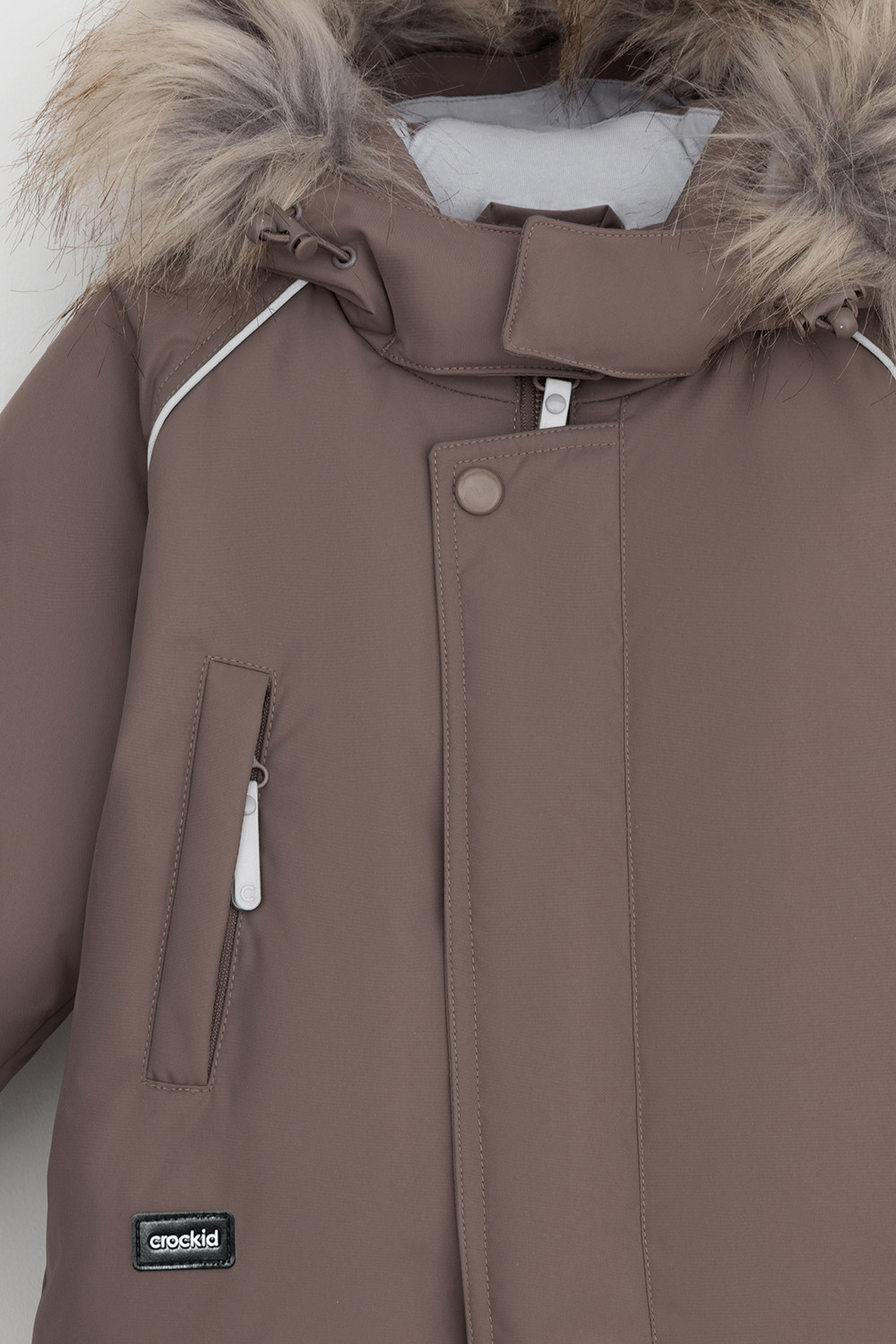 Комбинезоны утепленные для мальчика, артикул: ВК 60106/5 УЗГ, цвет: кофейный, фото 6