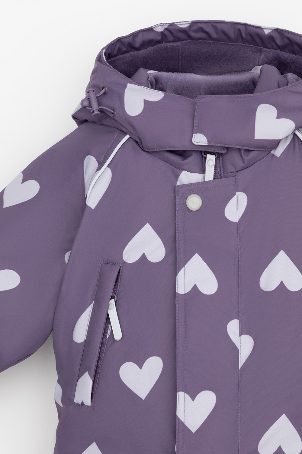 Комбинезоны утепленные для девочки, артикул: ВК 60113/н/3 УЗГ, цвет: фиолетовый, фото 6