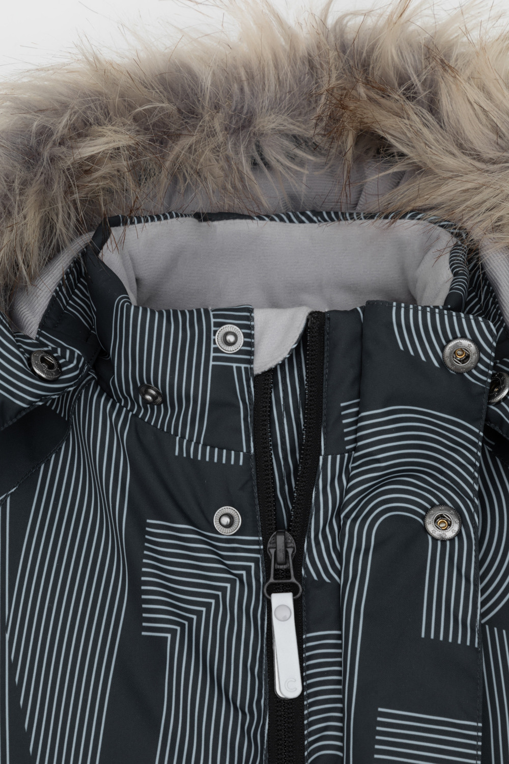 Комбинезоны утепленные для мальчика, артикул: ВК 60120/н/8 ГР, цвет: черный3, фото 6