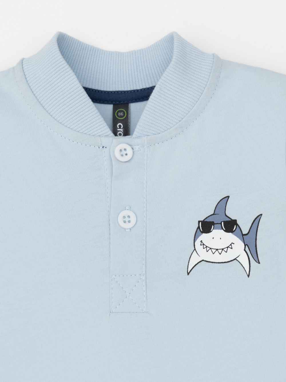 Полукомбинезон для мальчика, артикул: КР 6537, цвет: голубой, фото 2