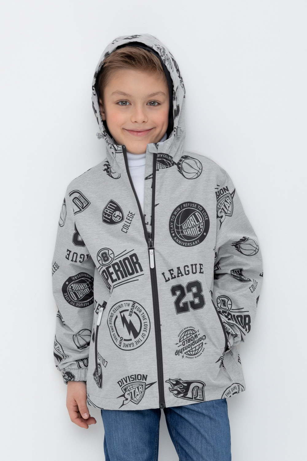 Куртки для мальчика, артикул: ВК 30141/н/1 ГР, цвет: серый, фото 6