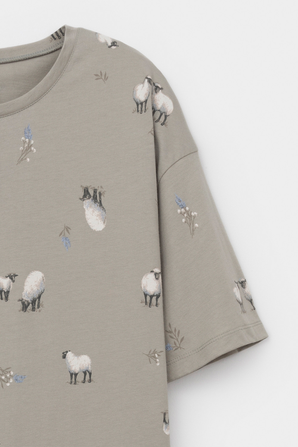 Сорочки ночные женские для мам, артикул: Е 10059, цвет: хаки, фото 6