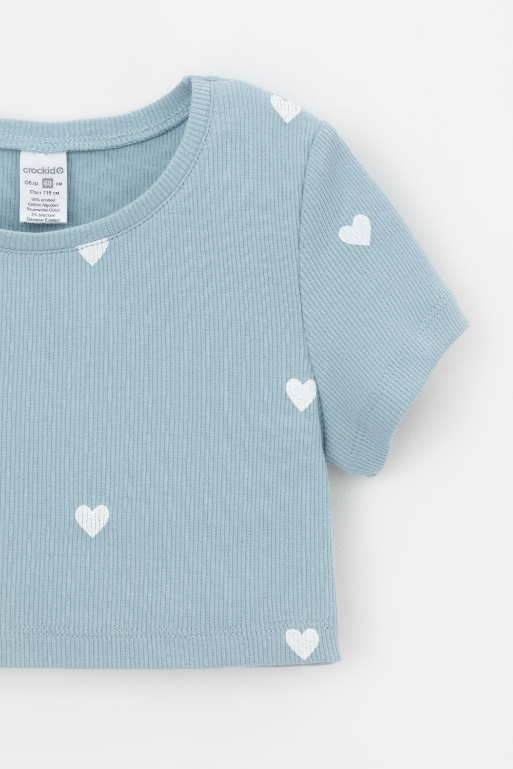 Футболка для девочки, артикул: КР 302727, цвет: синий, фото 6