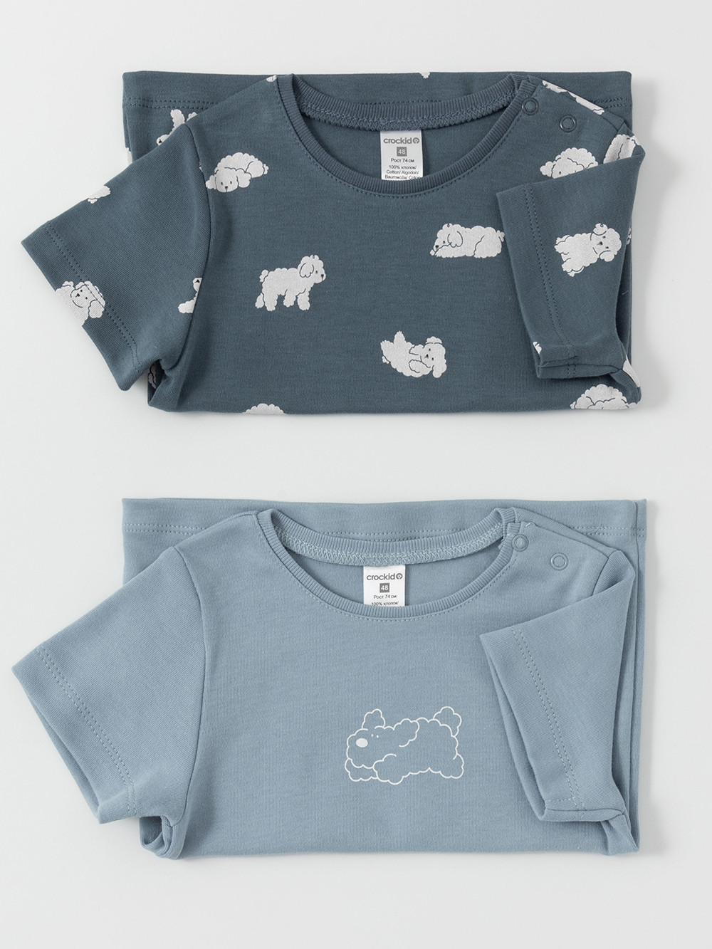 Футболка для новорожденных, артикул: К 301156-2уп, цвет: голубой, фото 6