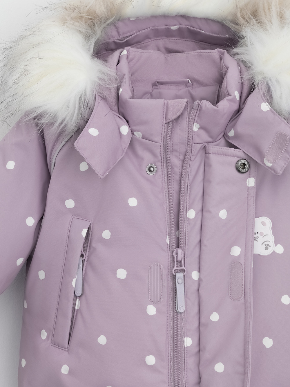 Комбинезоны утепленные для девочки, артикул: ВК 60103/н/7 УЗГ, цвет: розовый, фото 6