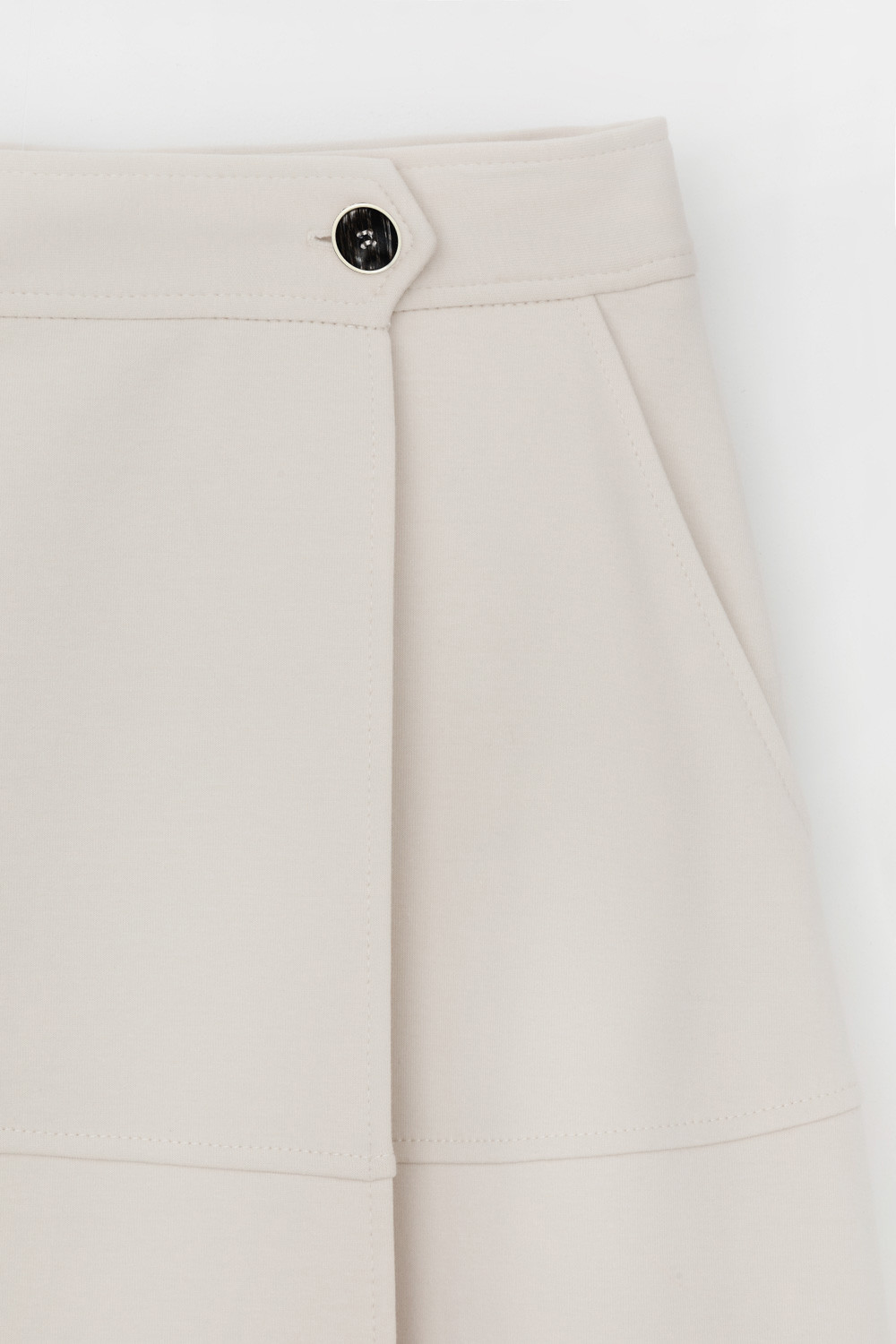 Юбки женские для мам, артикул: ЕВТ 7027, цвет: светло-бежевый, фото 6