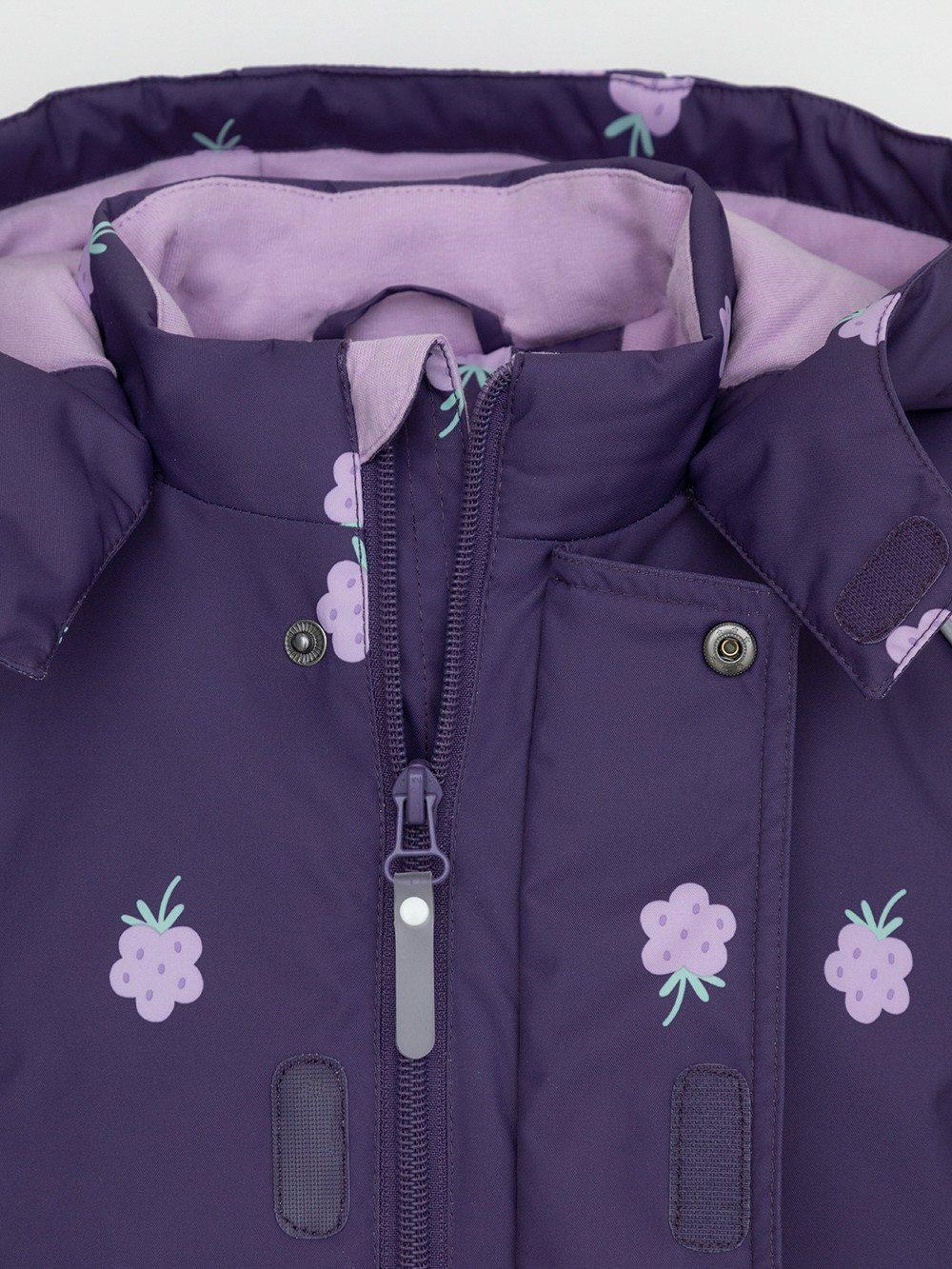 Комбинезоны утепленные для девочки, артикул: ВК 60085/н/53 Ал, цвет: фиолетовый, фото 6