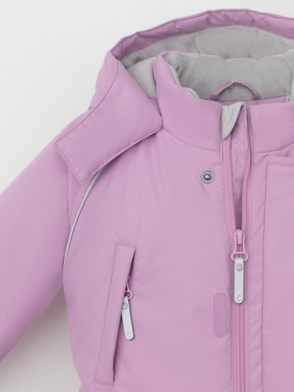 Комбинезоны утепленные для девочки, артикул: ВК 60132/1 УЗГ, цвет: фиолетовый, фото 6