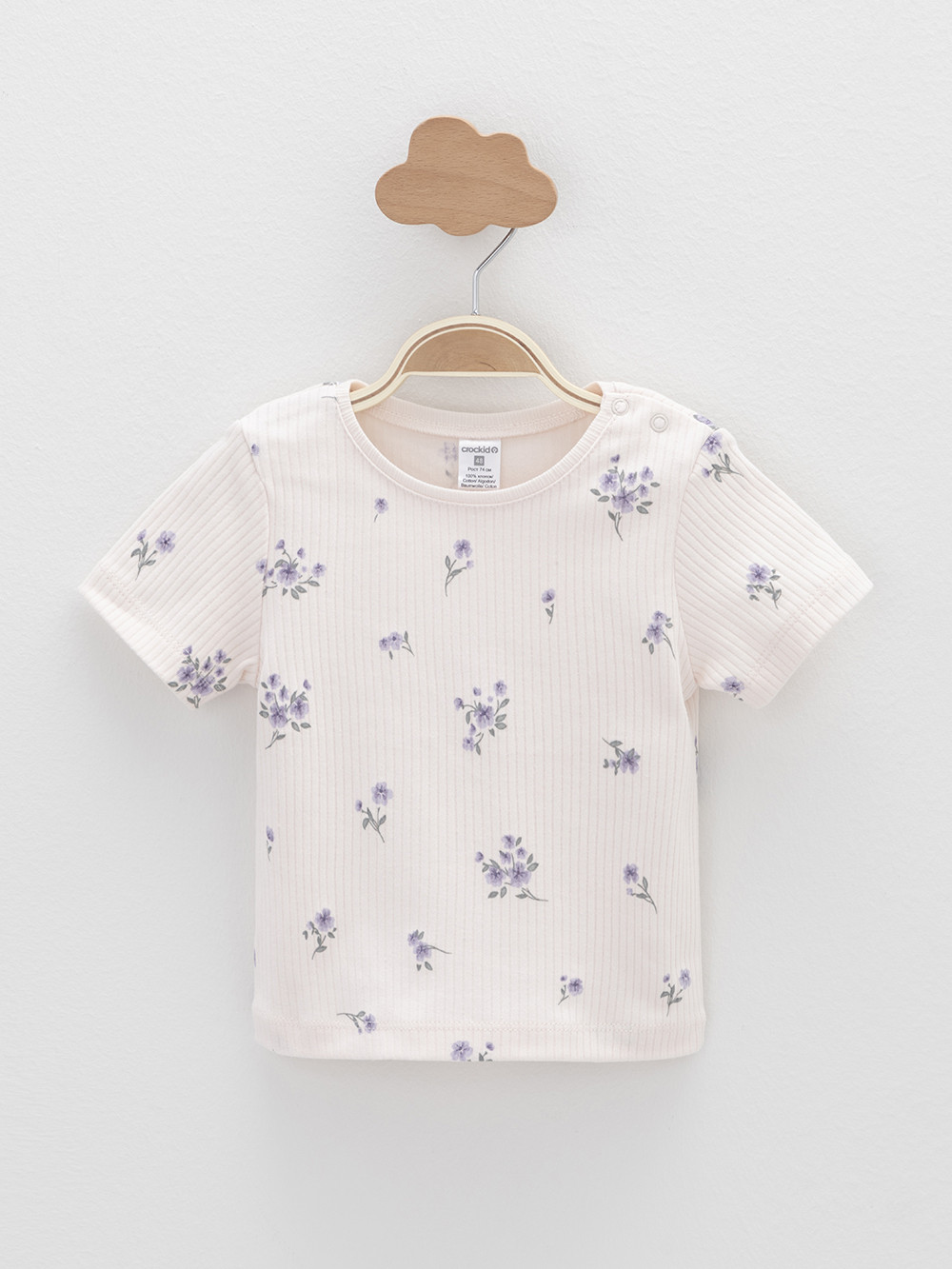 Футболка для новорожденных, артикул: К 302521-2уп, цвет: фиолетовый, фото 6