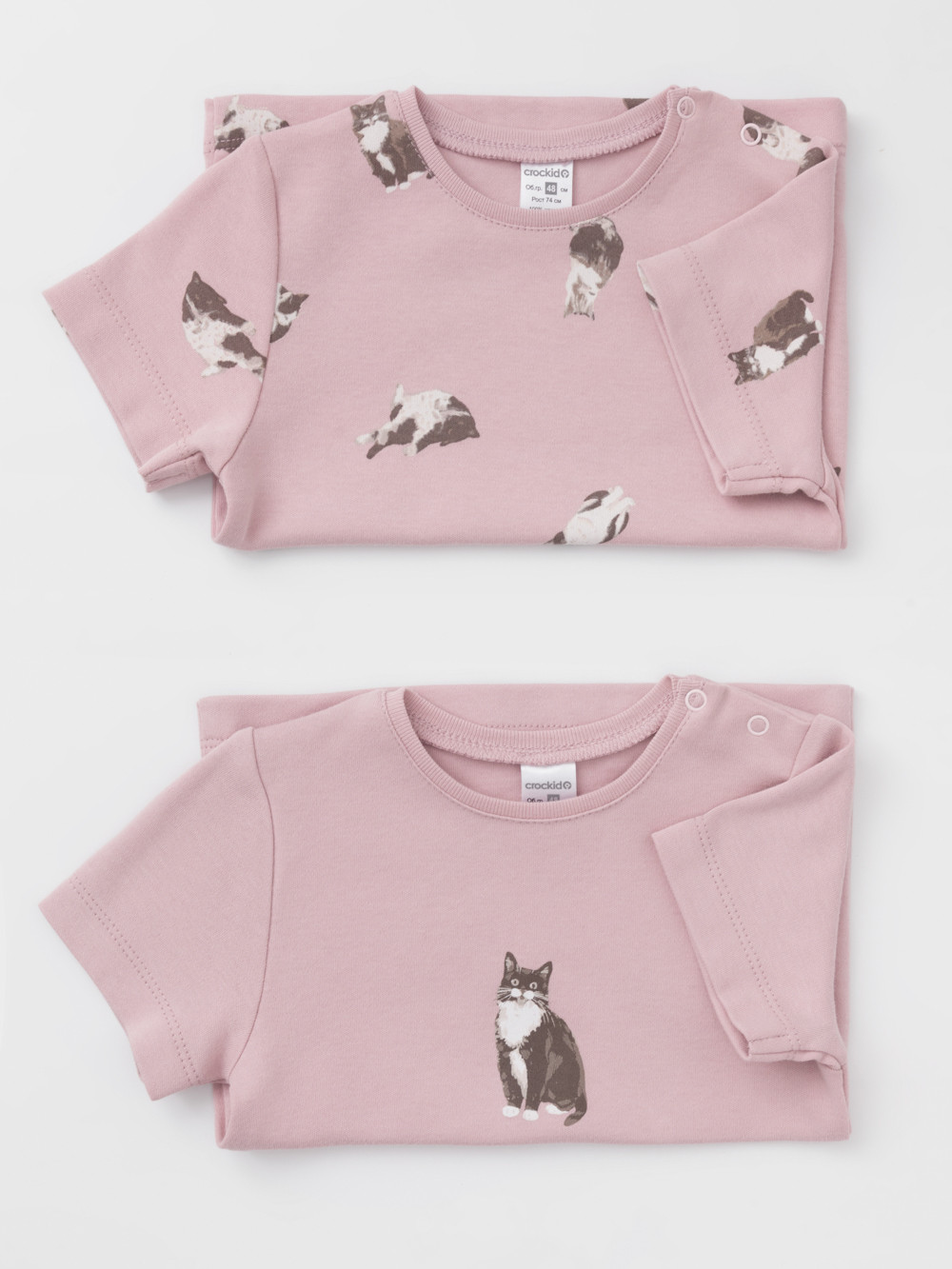 Футболка для новорожденных, артикул: К 301156-2уп, цвет: розовый, фото 6