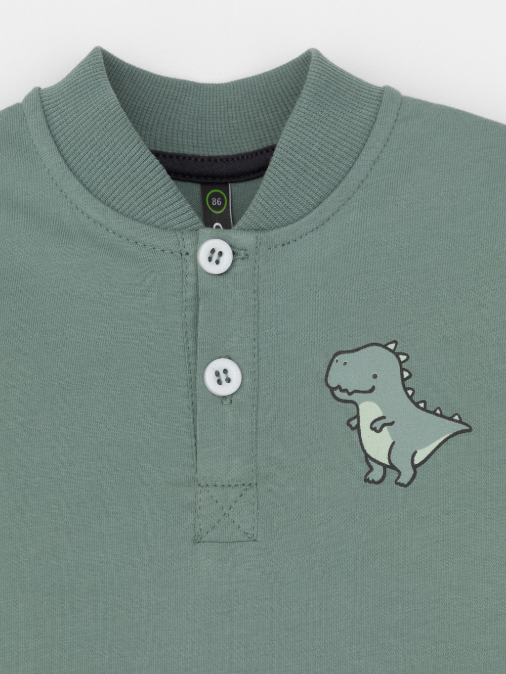 Полукомбинезон для мальчика, артикул: КР 6537, цвет: зеленый, фото 2